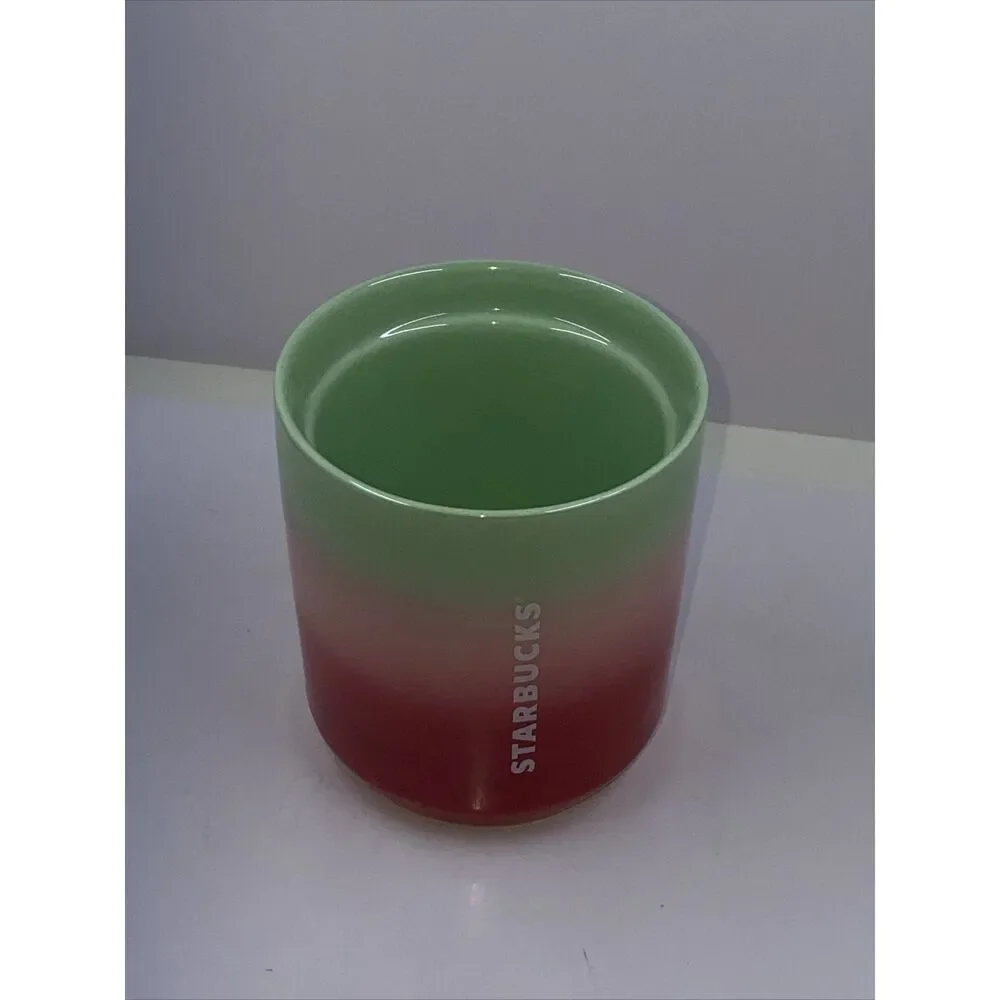 Starbucks Coffee 2020 Ombre Red Pink Green Watermelon Tumbler 8oz NO LID MUG